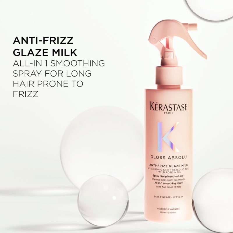 Kérastase Gloss Absolu Anti-Frizz Glaze Milk млеко во спреј за поттикнување сјај на долга коса склона кон frizz 190мл 6