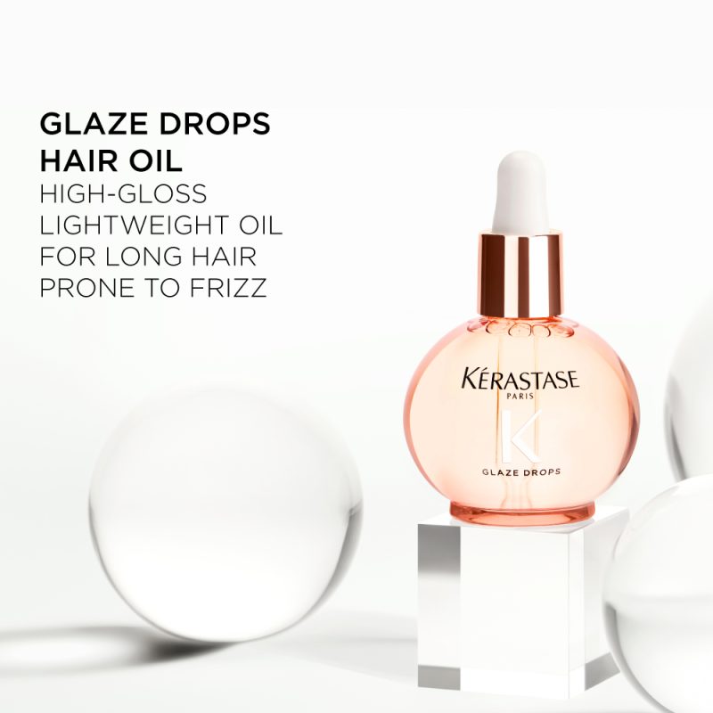 Kérastase Gloss Absolu Glaze Drops масло за поттикнување сјај на долга коса склона кон frizz 45мл 7 Kérastase Gloss Absolu Glaze Drops масло за поттикнување сјај на долга коса склона кон frizz 45мл 6
