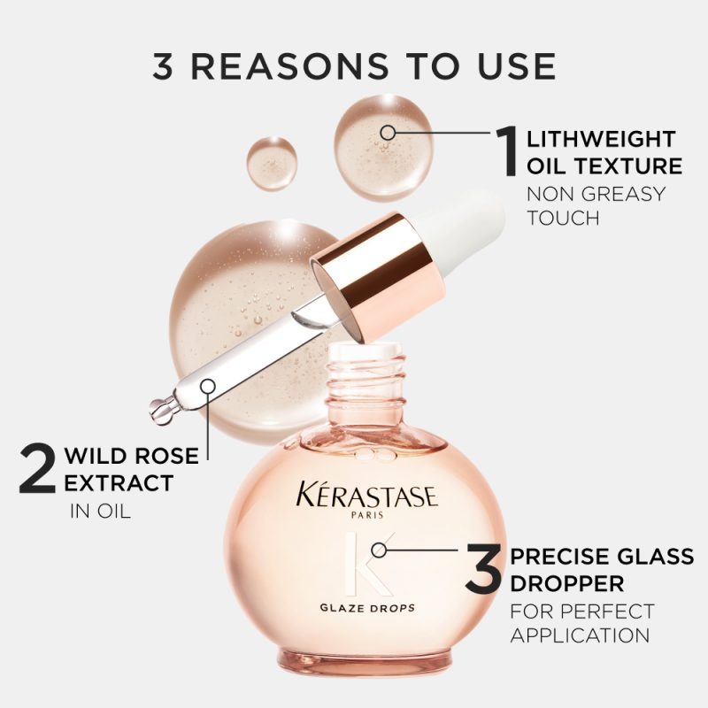 Kérastase Gloss Absolu Glaze Drops масло за поттикнување сјај на долга коса склона кон frizz 45мл 11 Kérastase Gloss Absolu Glaze Drops масло за поттикнување сјај на долга коса склона кон frizz 45мл 10