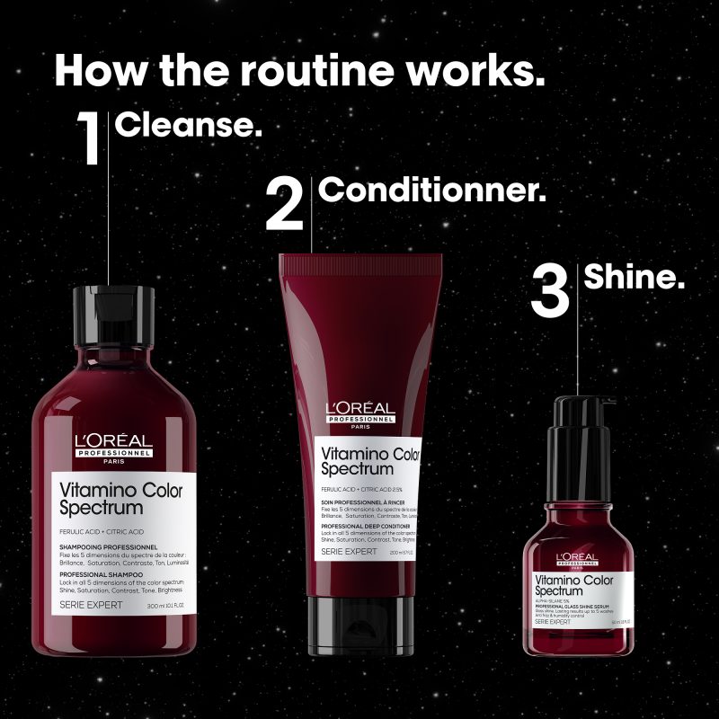 L’Oréal Professionnel Serie Expert Vitamino Color Spectrum шампон за нега на сите типови боена коса 300ml + Serie Expert Vitamino Color Spectrum длабински балсам за нега на сите типови боена коса 200ml 8