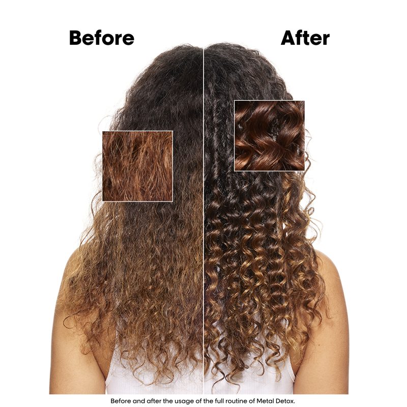 L’Oréal Professionnel Serie Expert Metal Detox шампон за прочистување на металот во косата по боење или осветлување 300ml + Serie Expert Metal Detox маска за прочистување на металот во косата по боење или осветлување 250ml + Serie Expert Metal Detox концентрирано масло за нега на коса 50ml 6