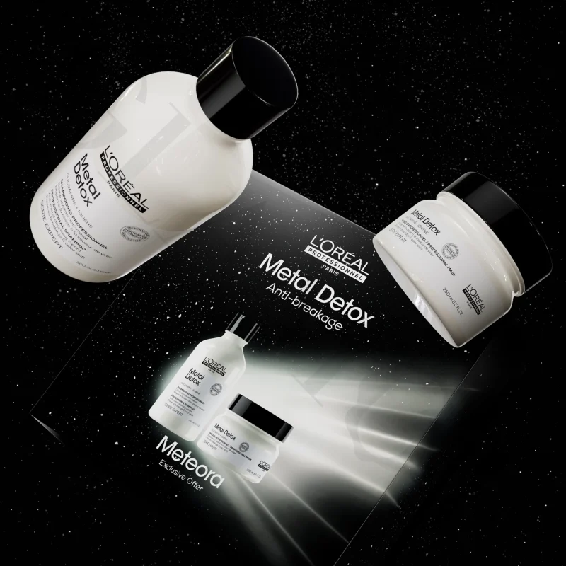 L’Oréal Professionnel Serie Expert Metal Detox шампон за прочистување на металот во косата по боење или осветлување 300ml + Serie Expert Metal Detox маска за прочистување на металот во косата по боење или осветлување 250ml 2