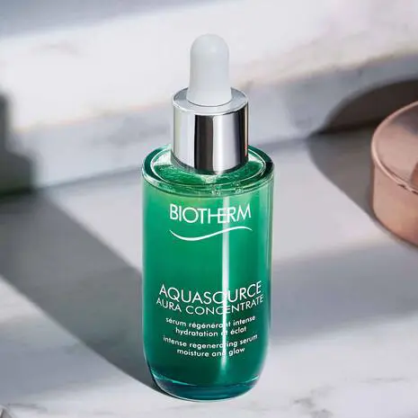 Biotherm Aquasource Aura Concentrate интензивен регенерирачки навлажнувачки серум за сува кожа 50мл 10