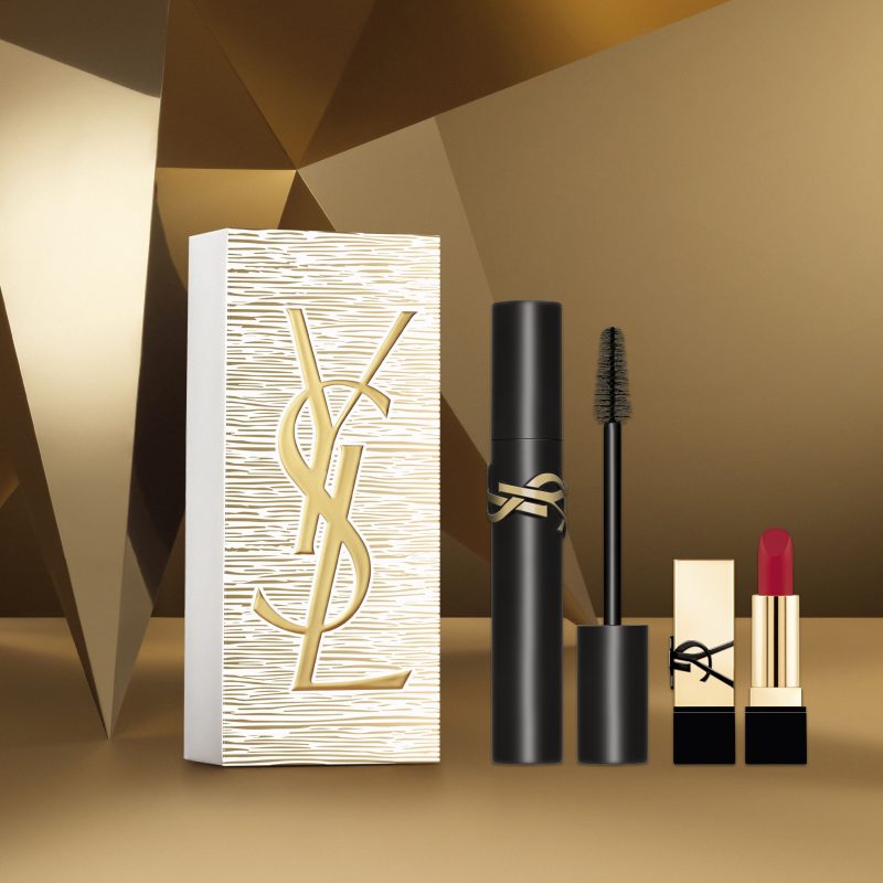 Yves Saint Laurent Lash Clash маскара 9ml + мини Rouge pur Couture кармин во нијанса RM 3 Yves Saint Laurent Lash Clash маскара 9ml + мини Rouge pur Couture кармин во нијанса RM 2