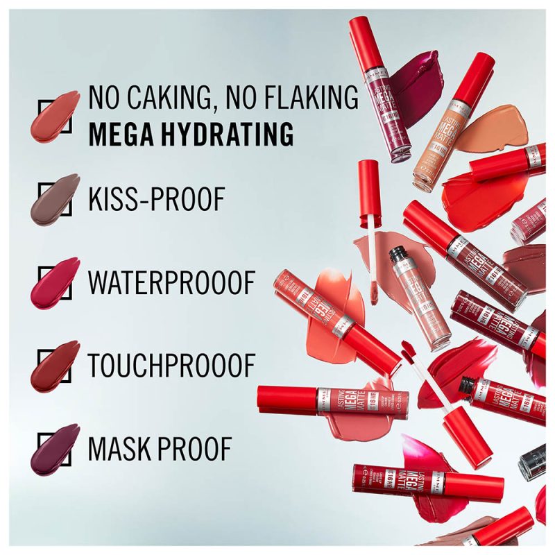 Rimmel Lasting Mega Matte Lipstick течен кармин за усни 6