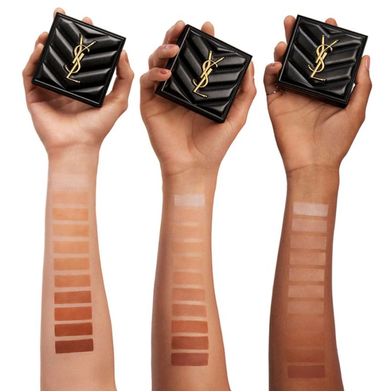 Yves Saint Laurent All Hours Hyper Finish повеќенаменска компактна мат пудра за лице 8