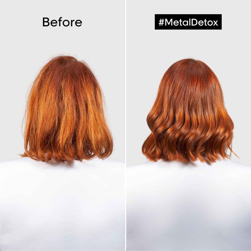 L`Oreal Professionnel Metal Detox заштитна крема без одмивање која го контролира frizz-от и спречува кршење и промена на бојата 100мл 6