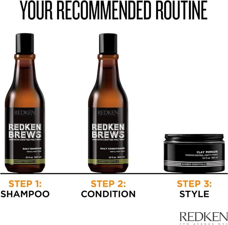 Redken NYC Redken Brews Daily шампон за коса за мажи 300мл 2