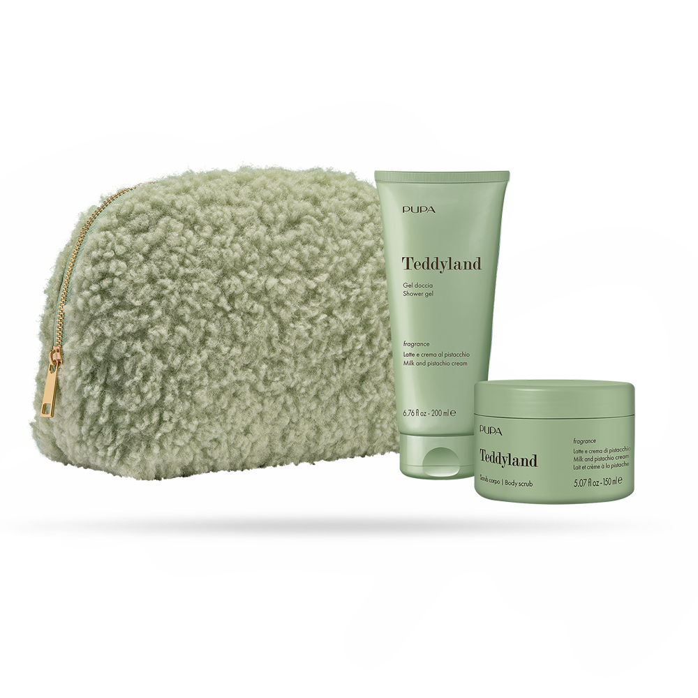 PUPA Teddyland Milk and Pistachio Cream гел за туширање 200ml + пилинг за тело 150ml 3