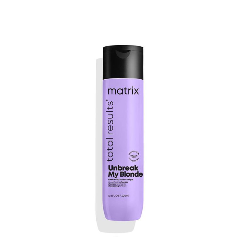 Matrix Total Results Unbreak My Blond зацврстувачки шампон за нега на руса коса 300мл 7 Matrix Total Results Unbreak My Blond зацврстувачки шампон за нега на руса коса 300мл 6