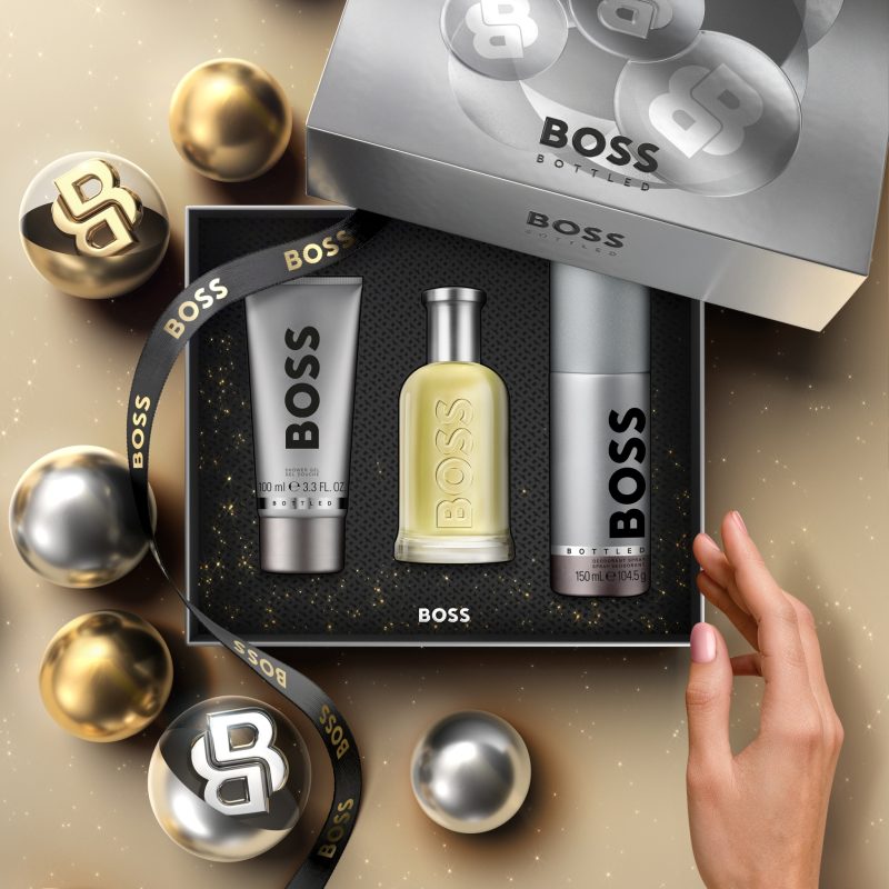 Boss Bottled Eau de toilette 100ml + гел за туширање 100ml + део спреј 150ml - Image 3