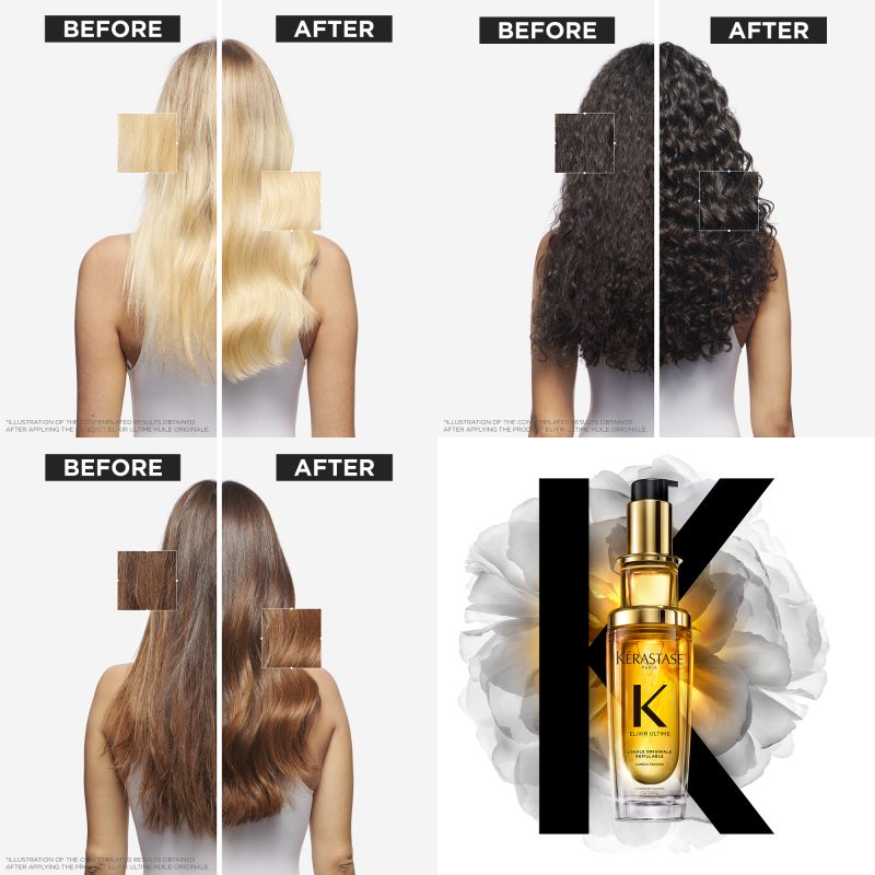 Kérastase Elixir Ultime L’Huile Originale Refillable масло за долготраен сјај и заштита на коса 75ml + 30ml 6