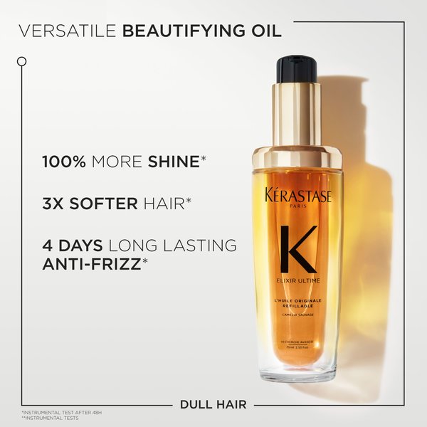 Kérastase Elixir Ultime L'Huile Originale Refillable масло за долготраен сјај и заштита на коса 2