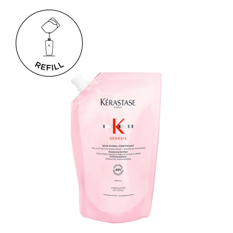 Kérastase Genesis Bain Hydra-Fortifiant зацврстувачки шампон за нормална до масна слаба коса склона кон опаѓање - Refill 500мл 20