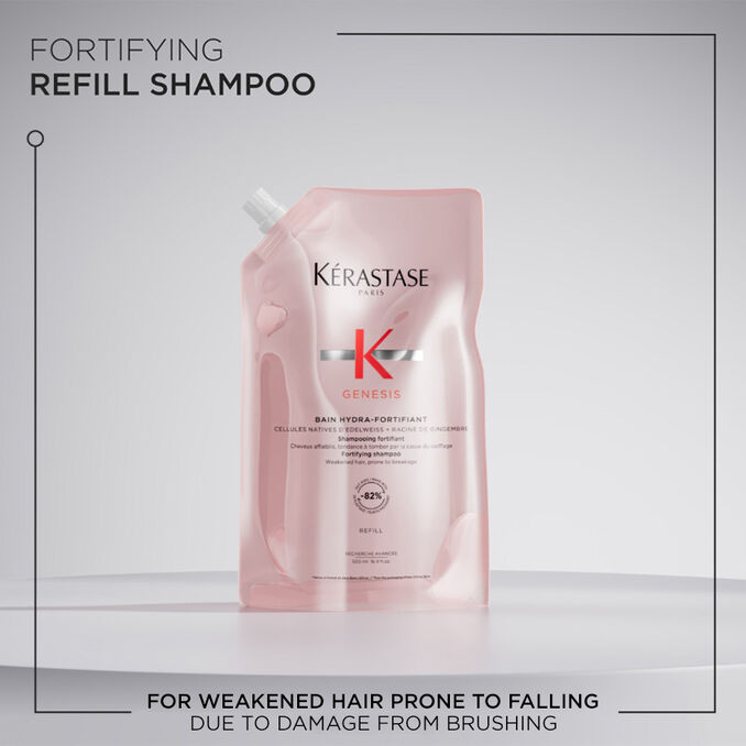 Kérastase Genesis Bain Hydra-Fortifiant зацврстувачки шампон за нормална до масна слаба коса склона кон опаѓање - Refill 500мл 4