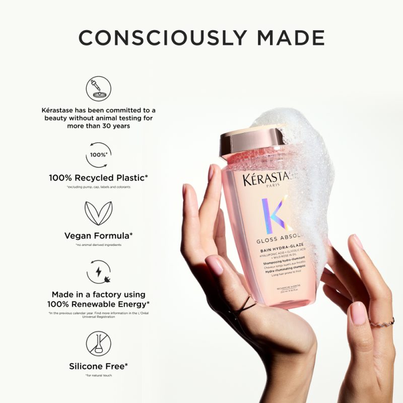 Kérastase Gloss Absolu Bain Hydra-Glaze хидрирачки осветлувачки шампон за долга коса склона кон frizz 250мл 38