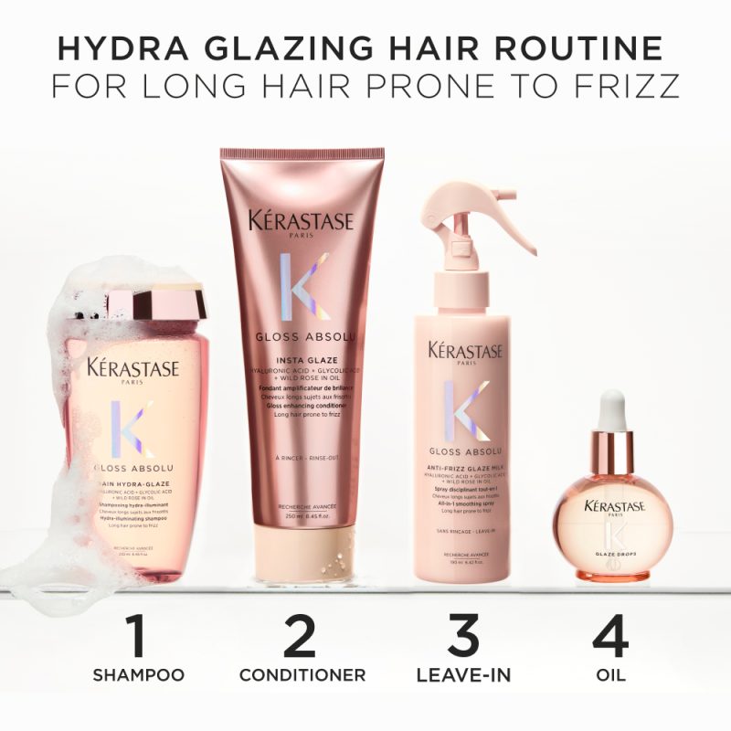 Kérastase Gloss Absolu Bain Hydra-Glaze хидрирачки осветлувачки шампон за долга коса склона кон frizz 250мл 44