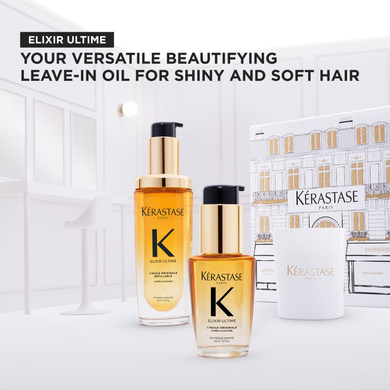 Kérastase Elixir Ultime L’Huile Originale Refillable масло за долготраен сјај и заштита на коса 75ml + 30ml 4