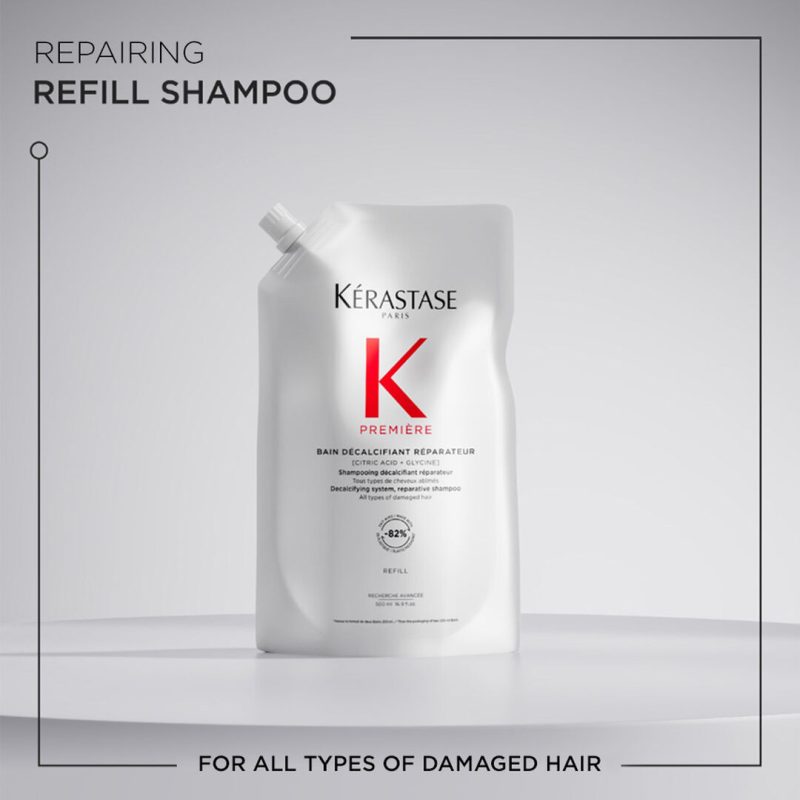 Kérastase Première Bain Décalcifiant Réparateur декалцифицирачки шампон за обнова на сите типови оштетена коса - Refill 500мл 8