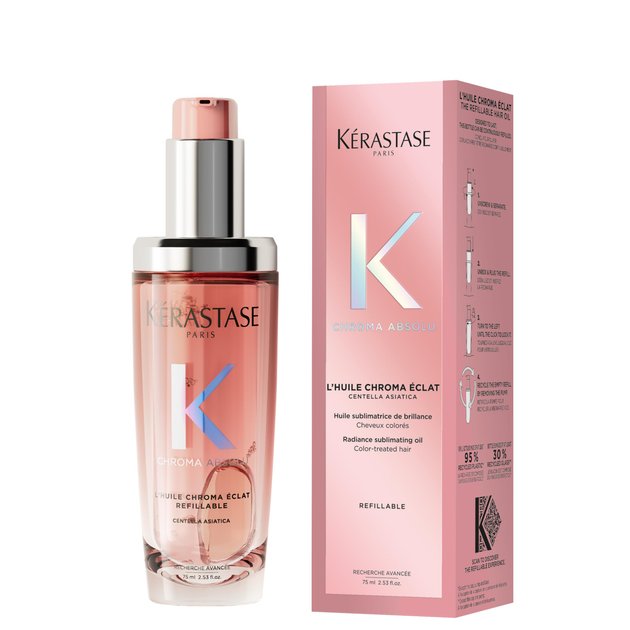 Kérastase Chroma Absolu L'Huile Chroma Éclat Refillable масло за долготраен сјај на сите типови боена коса 4