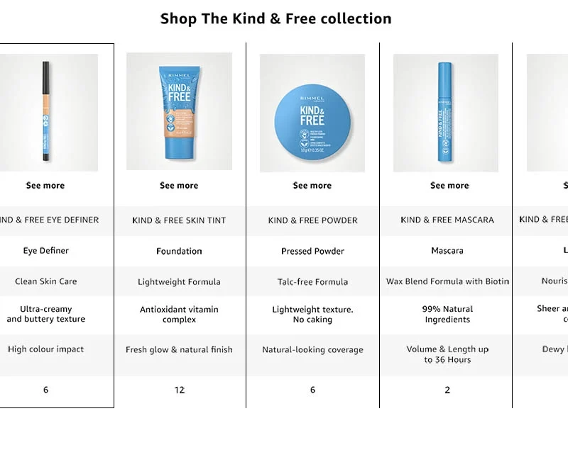 Rimmel Kind and Free Eye Definer Pencil молив за очи - Image 18