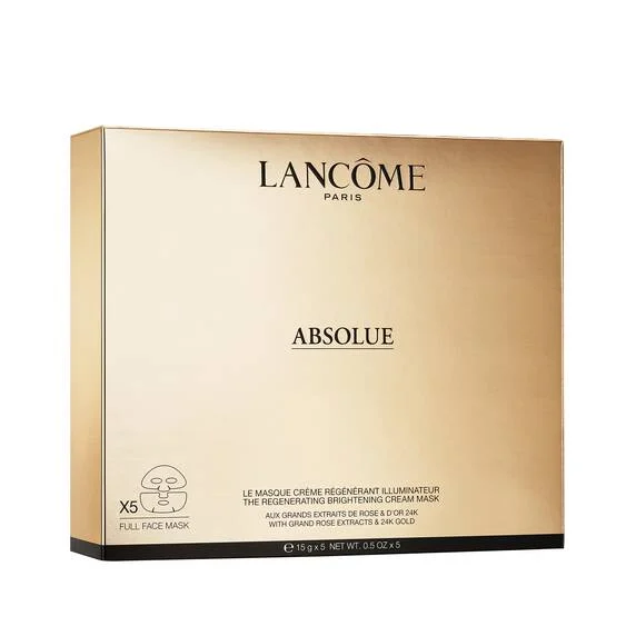 Lancôme Absolue Golden Cream Mask лист маски за лице збогатени со Absolue Soft крема и 24 каратно злато, 5 x 15гр. 6