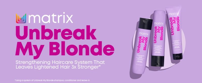 Matrix Total Results Unbreak My Blond зацврстувачки регенератор за нега на руса коса 300мл 15 Matrix Total Results Unbreak My Blond зацврстувачки регенератор за нега на руса коса 300мл 14
