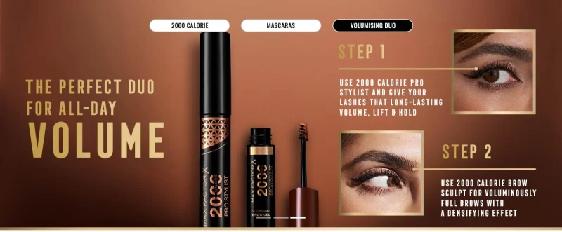 Max Factor 2000 Calorie Pro Stylist маскара за очи 20