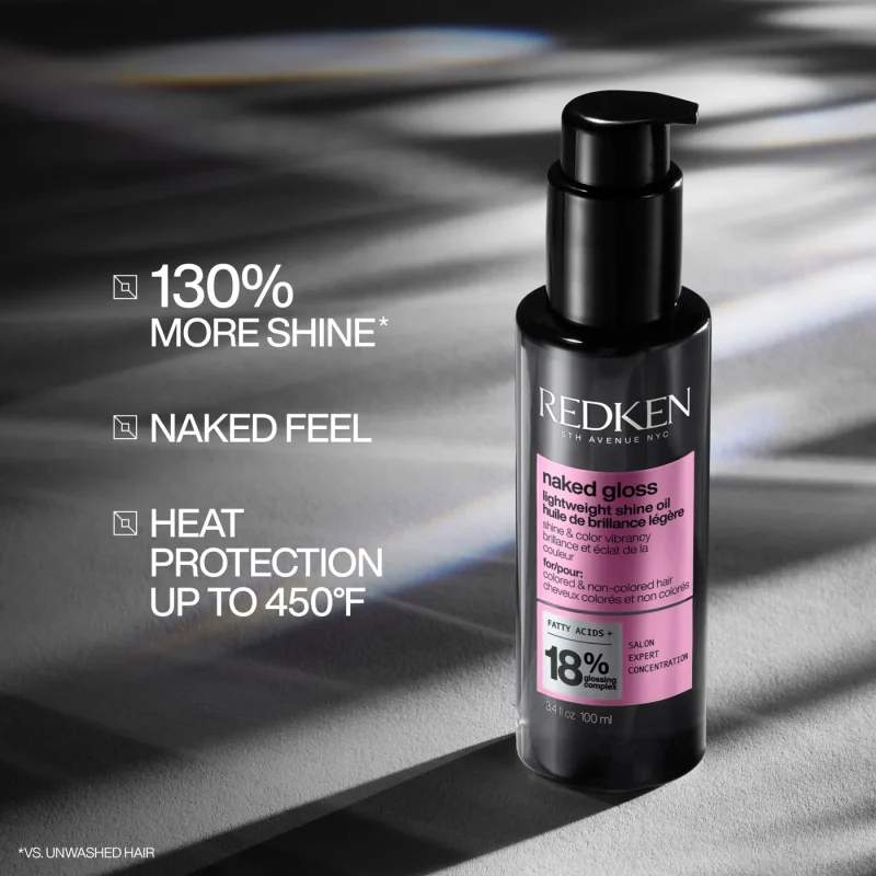 Redken NYC Naked Gloss Lightweight Shine Oil лесно масло за сјај на сите типови боена коса 100мл 10