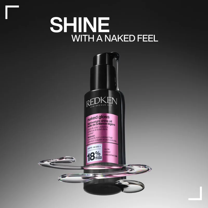 Redken NYC Naked Gloss Lightweight Shine Oil лесно масло за сјај на сите типови боена коса 100мл 14