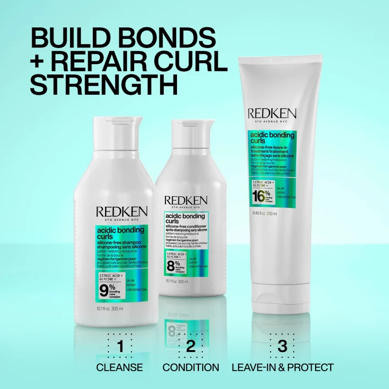 Redken NYC Acidic Bonding Curls Silicone-free Shampoo шампон без силикони и сулфати за оштетена кадрава коса 300мл 16
