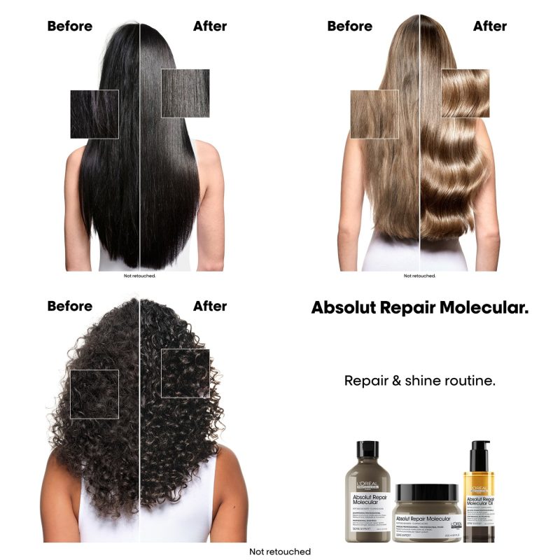 L’Оreal Professionnel Absolut Repair Molecular Professional Bi-phase Oil масло за оштетена коса 90ml 9 L’Оreal Professionnel Absolut Repair Molecular Professional Bi-phase Oil масло за оштетена коса 90ml 8