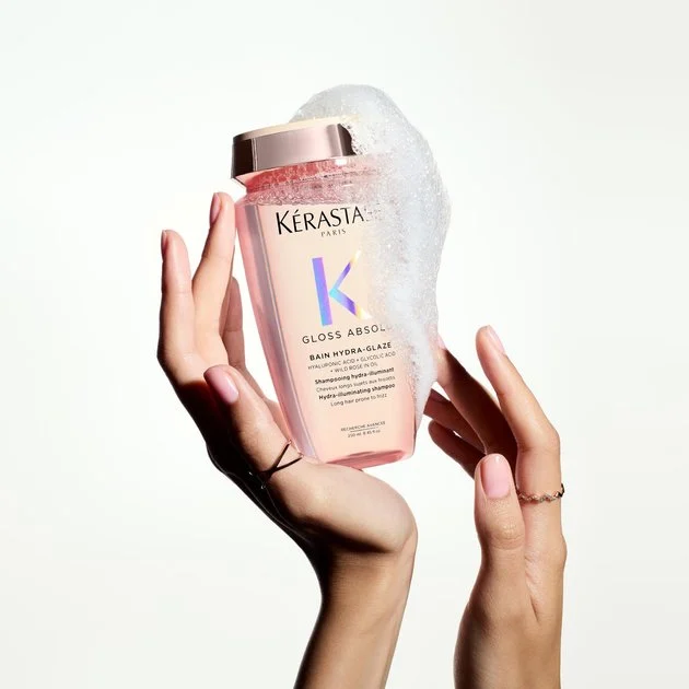 Kérastase Gloss Absolu Bain Hydra-Glaze хидрирачки осветлувачки шампон за долга коса склона кон frizz 250мл 58