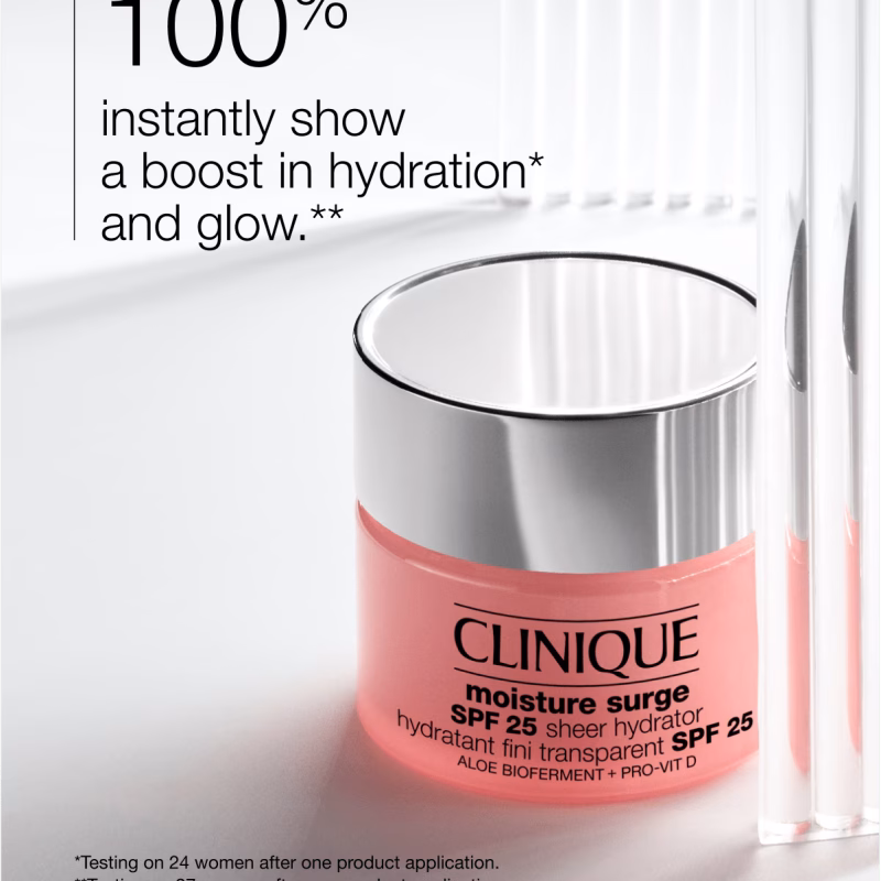 Clinique Moisture Surge™ SPF 25 Sheer Hydrator хидрирачка крема за сите типови кожа со SPF 25 - 50мл - Image 2