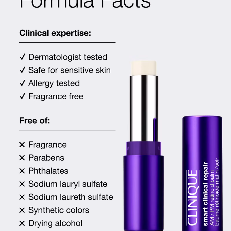 Clinique Smart Clinical Repair™ AM/PM Retinoid Balm ретиноиден балсам против брчки за сите типови кожа 3гр. 20 Clinique Smart Clinical Repair™ AM/PM Retinoid Balm ретиноиден балсам против брчки за сите типови кожа 3гр. - Image 7