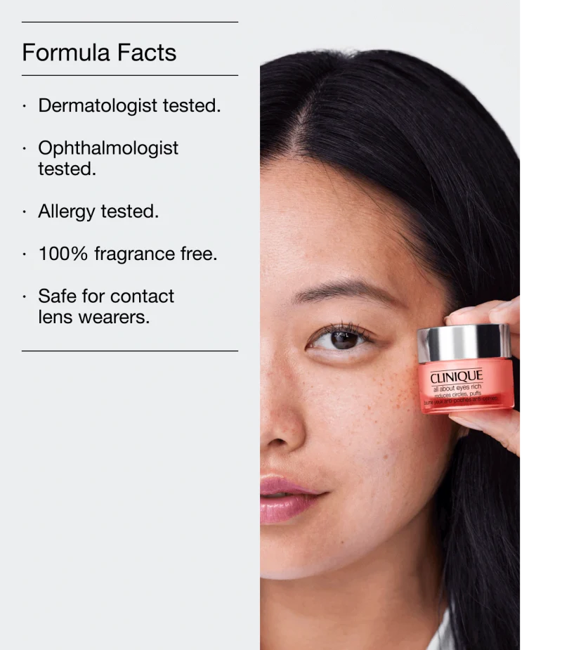 Clinique All About Eyes™ Rich Eye Cream негувачка крема за околу очи со хијалуронска киселина за сите типови кожа 15мл 8