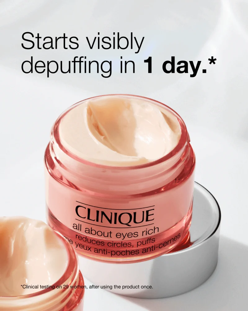 Clinique All About Eyes™ Rich Eye Cream негувачка крема за околу очи со хијалуронска киселина за сите типови кожа 15мл 10
