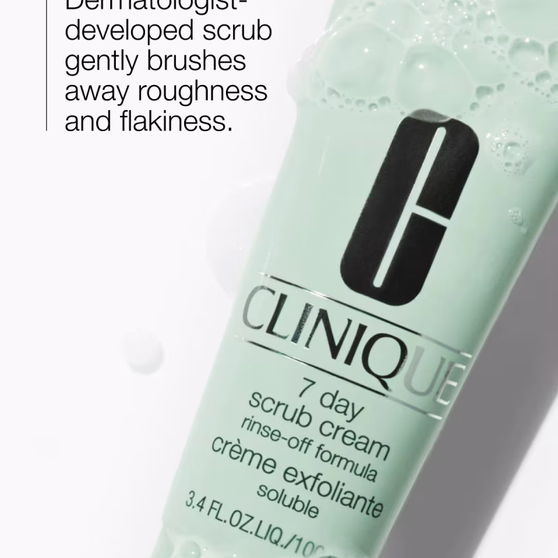 Clinique 7 Day Scrub Cream Rinse-Off Formula нежна крема за ексфолијација на сите типови кожа 100мл 15 Clinique 7 Day Scrub Cream Rinse-Off Formula нежна крема за ексфолијација на сите типови кожа 100мл - Image 4