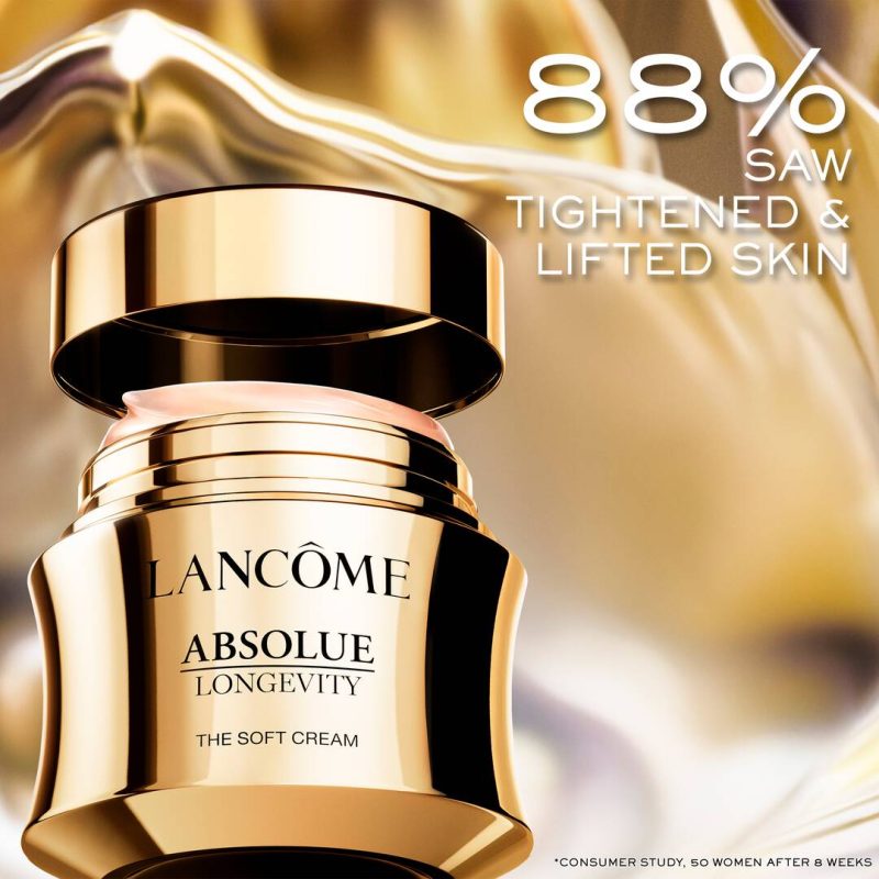 Lancôme Absolue Longevity The Soft Cream крема за подигнување, пополнување и зацврстување на кожата и намалување на видливите знаци на стареење 50ml 9 Lancôme Absolue Longevity The Soft Cream крема за подигнување, пополнување и зацврстување на кожата и намалување на видливите знаци на стареење 50ml 8