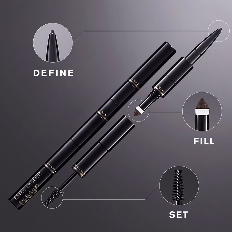 Estee Lauder BrowPerfect 3D All-in-One Styler Multi-Tasker 3-во-1 молив за усовршување на изгледот на веѓите 4