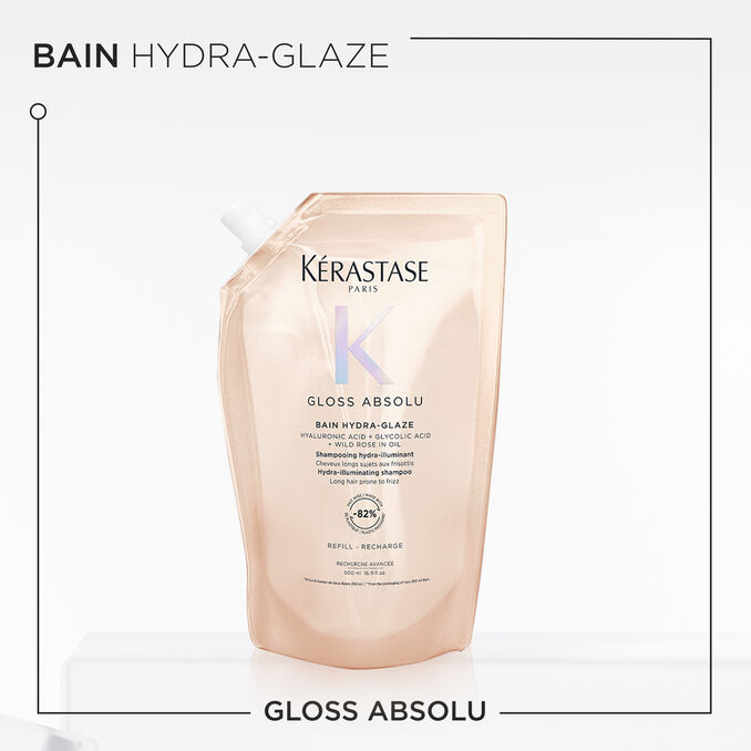 Kérastase Gloss Absolu Bain Hydra-Glaze хидрирачки осветлувачки шампон за долга коса склона кон frizz - Refill 500мл 6