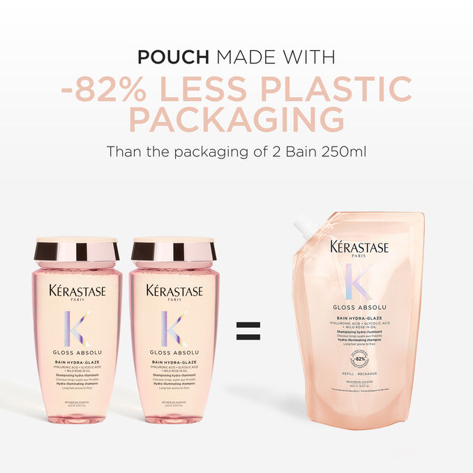 Kérastase Gloss Absolu Bain Hydra-Glaze хидрирачки осветлувачки шампон за долга коса склона кон frizz - Refill 500мл 16