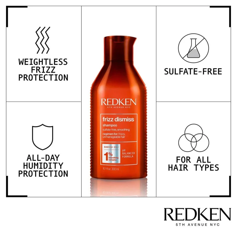 Redken NYC Frizz Dismiss шампон против фриз ефект на косата 300мл 6