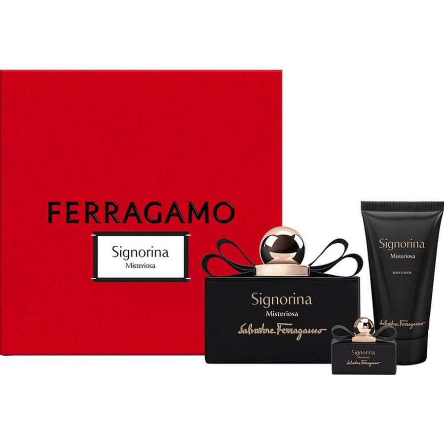 Salvatore Ferragamo Signorina Misteriosa Eau de parfum 100ml + мини Eau de parfum 5ml + лосион за тело 50ml 2 Salvatore Ferragamo Signorina Misteriosa Eau de parfum 100ml + мини Eau de parfum 5ml + лосион за тело 50ml 1