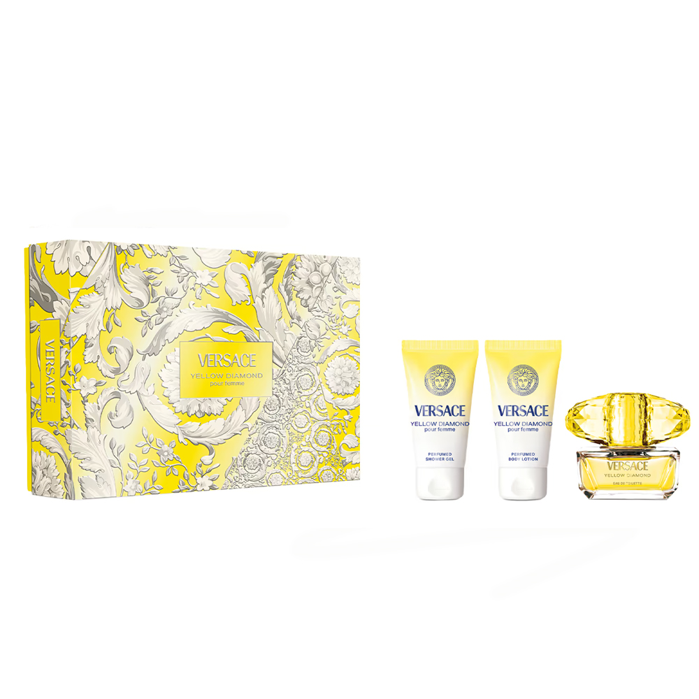 Versace Yellow Diamond Pour Femme Eau de toilette 50ml + лосион за тело 50ml + гел за туширање 50ml 1