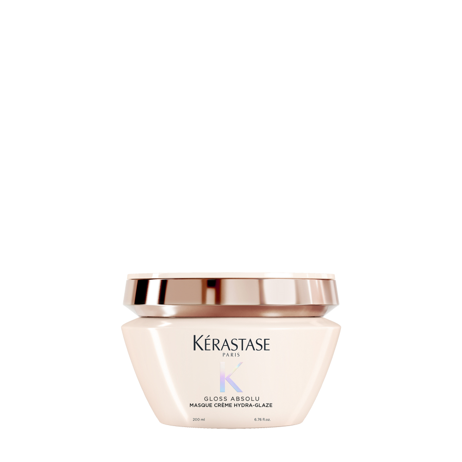 Kérastase Gloss Absolu Masque Crème Hydra-Glaze Anti-Frizz Hair Mask измазнувачка кремаста маска за густа коса склона кон frizz 200ml 3