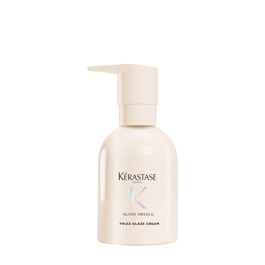 Kérastase Gloss Absolu Frizz-Glaze Heat Protecting Cream измазнувачка стајлинг крема за нормална до густа коса склона кон frizz 1