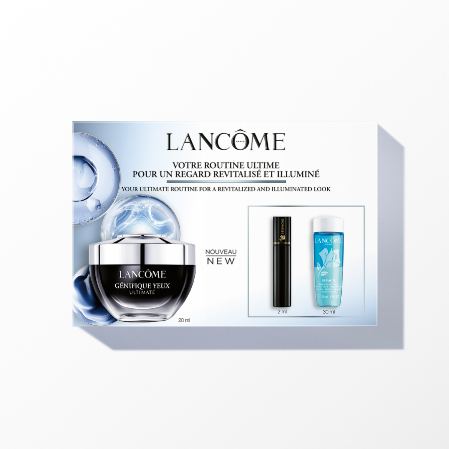 Lancôme сет Génifique Yeux Ultimate крема за нега околу очи + мини Hypnôse маскара 2ml + Bifacil водоотпорен отстранувач на шминка 30ml 3