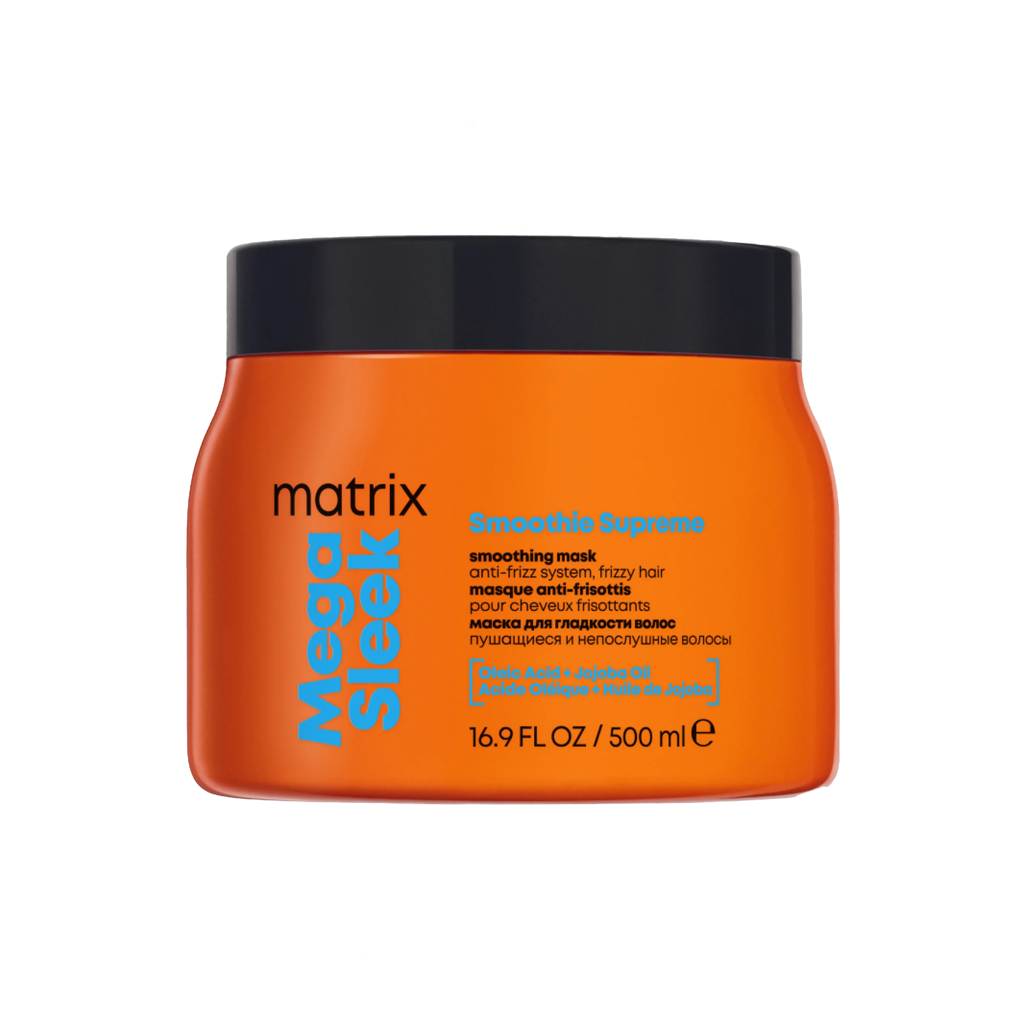 Matrix Mega Sleek Smoothie Supreme Mask измазнувачка anti-Frizz маска за сите типови коса и за коса склона кон frizz 500ml 1