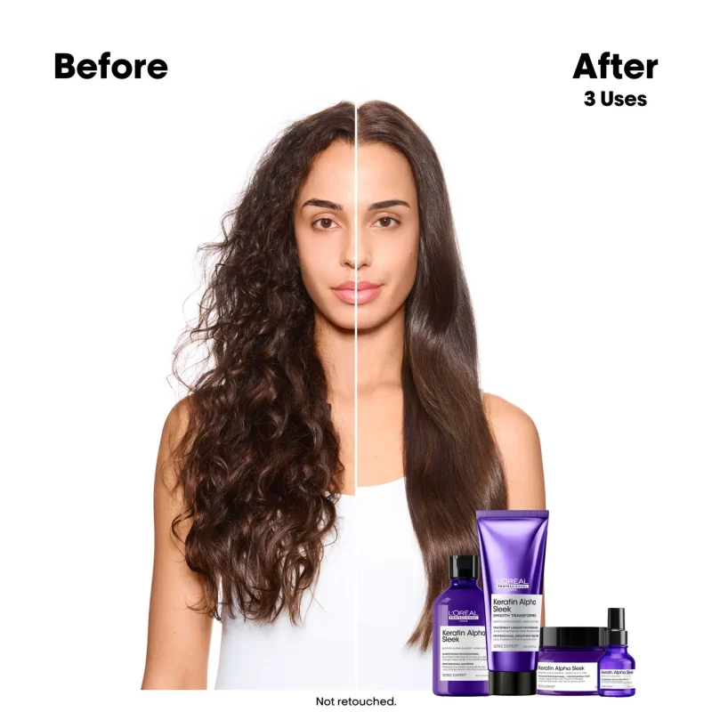 L'Оreal Professionnel Keratin Alpha Sleek Mirror Sleek Serum серум за долготрајна мазност и контрола на волуменот и frizz-от 50ml 8